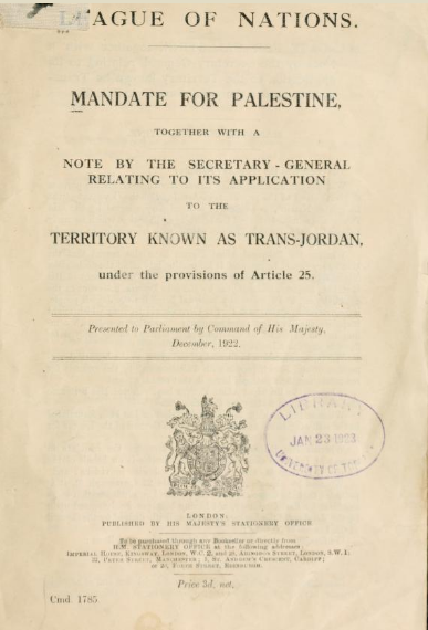 British Mandate for Palestine